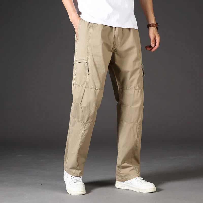 Men's Durable Elastic Waist Cargo Pants | Versatile All-Day Comfort Fit