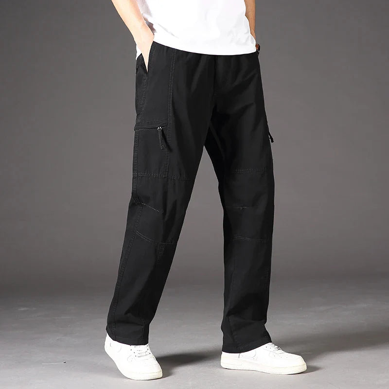 Men's Durable Elastic Waist Cargo Pants | Versatile All-Day Comfort Fit