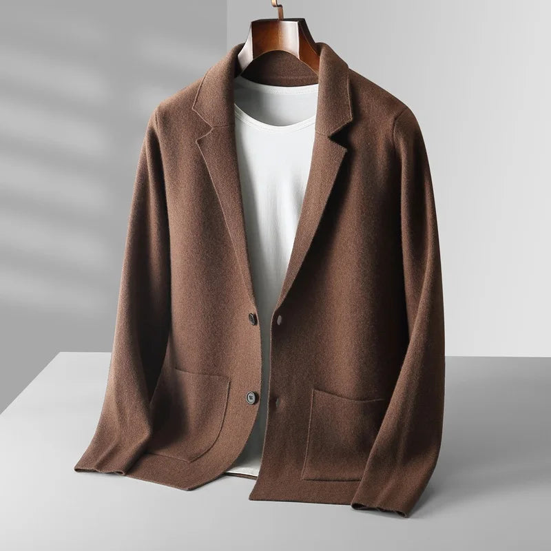 Men's High-Grade Wool Cardigan | Timeless Tailored Comfort Layer