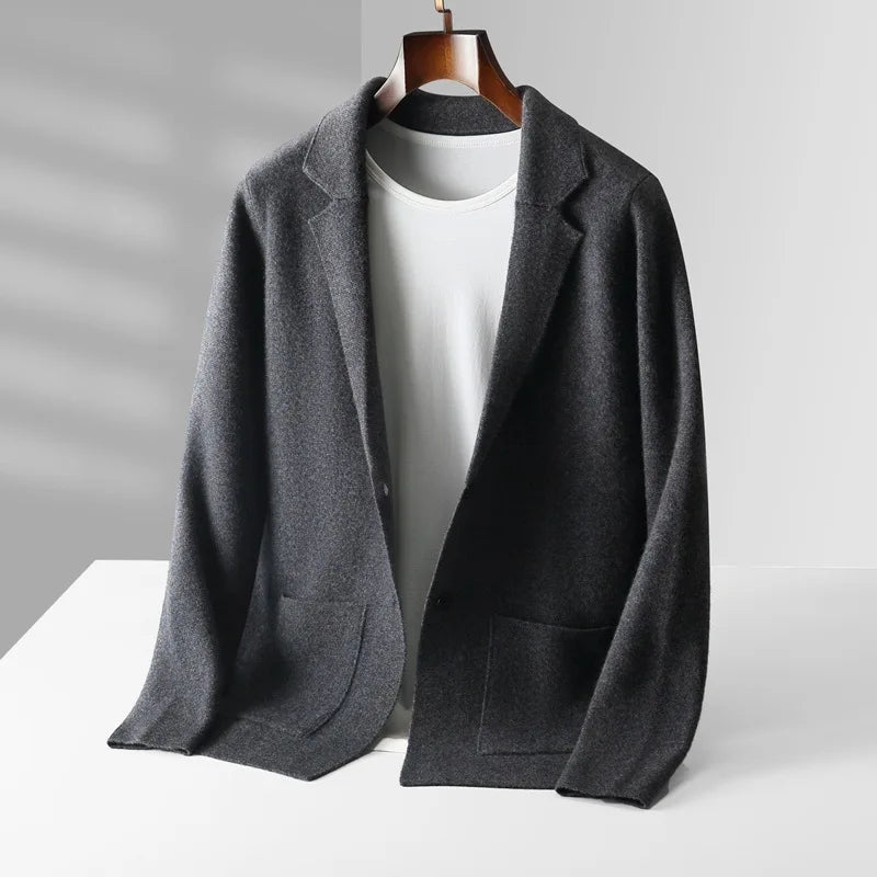 Men's High-Grade Wool Cardigan | Timeless Tailored Comfort Layer