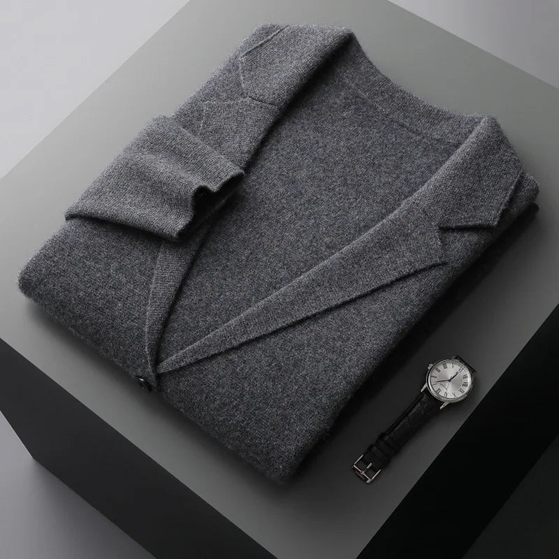 Men's High-Grade Wool Cardigan | Timeless Tailored Comfort Layer