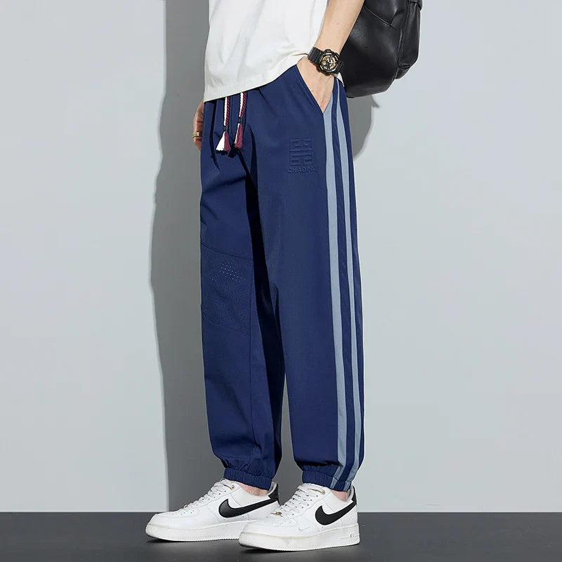 Men's Ice Silk Jogger Pants | Lightweight Stretch Comfort Fit