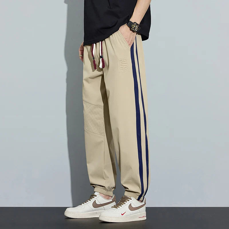 Men's Ice Silk Jogger Pants | Lightweight Stretch Comfort Fit