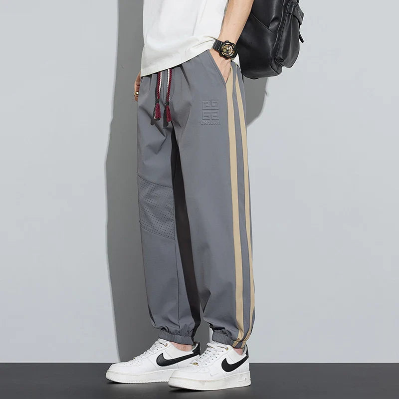 Men's Ice Silk Jogger Pants | Lightweight Stretch Comfort Fit