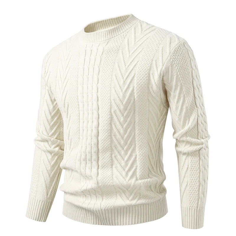 Men's Knit Pullover Sweater | Soft Touch Slim Fit Design