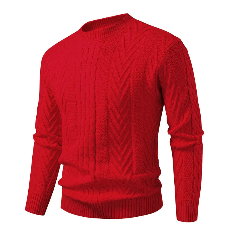 Men's Knit Pullover Sweater | Soft Touch Slim Fit Design