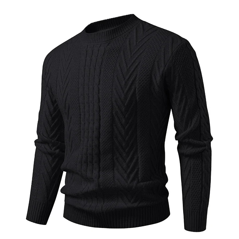 Men's Knit Pullover Sweater | Soft Touch Slim Fit Design