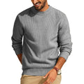 Men's Knitted O Neck Sweater | Casual Lightweight Urban Essential