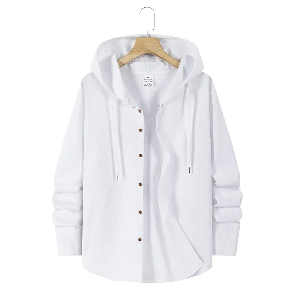Men's Lightweight Hooded Shirt | Casual Summer Comfort Fit