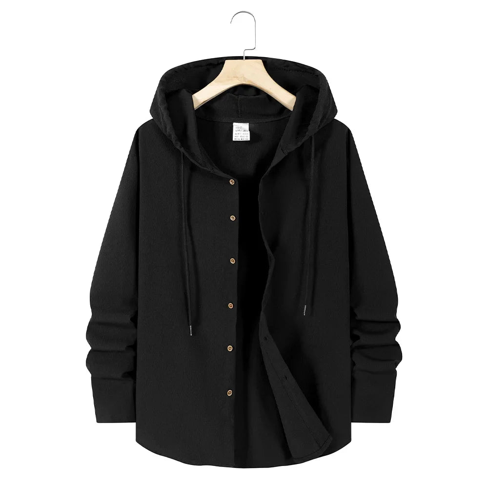 Men's Lightweight Hooded Shirt | Casual Summer Comfort Fit