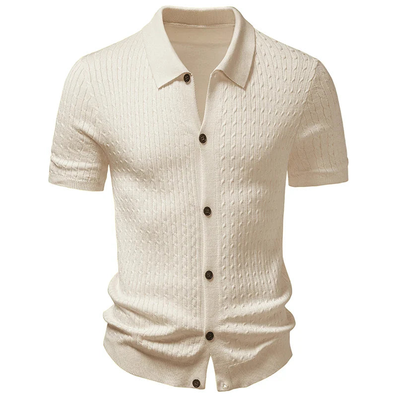 Men's Lightweight Knit Cardigan | Stylish Slim Fit Summer Essential