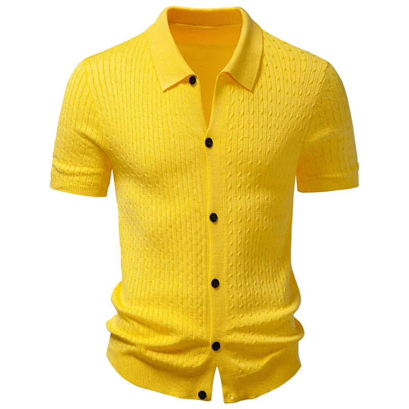 Men's Lightweight Knit Cardigan | Stylish Slim Fit Summer Essential