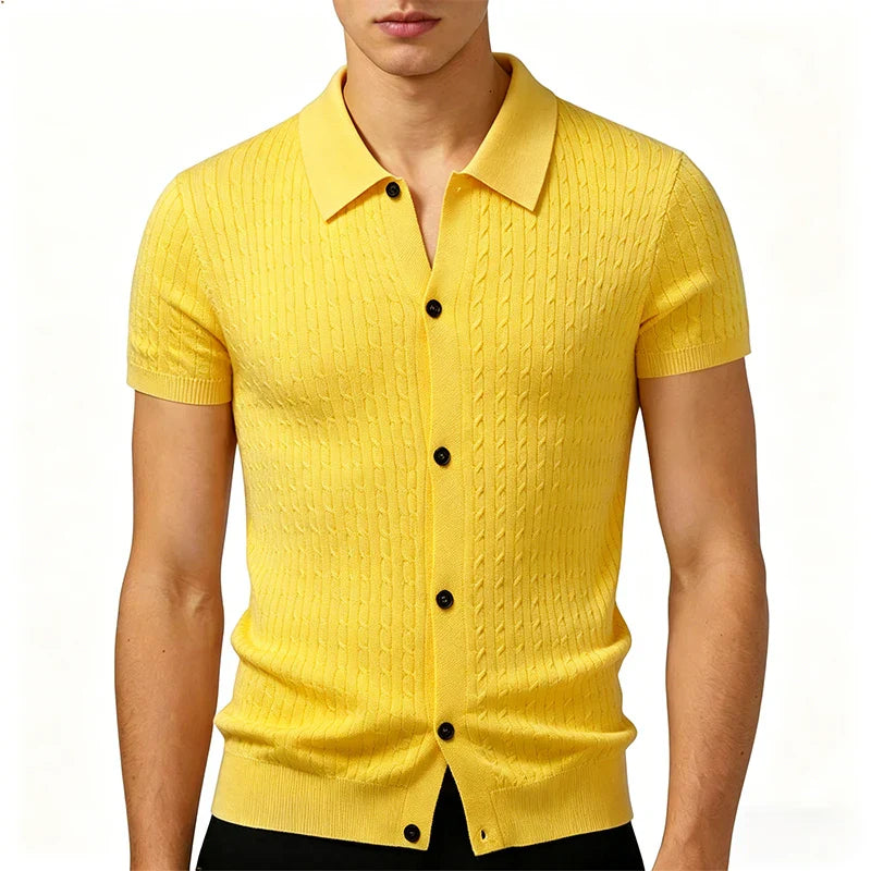 Men's Lightweight Knit Cardigan | Stylish Slim Fit Summer Essential