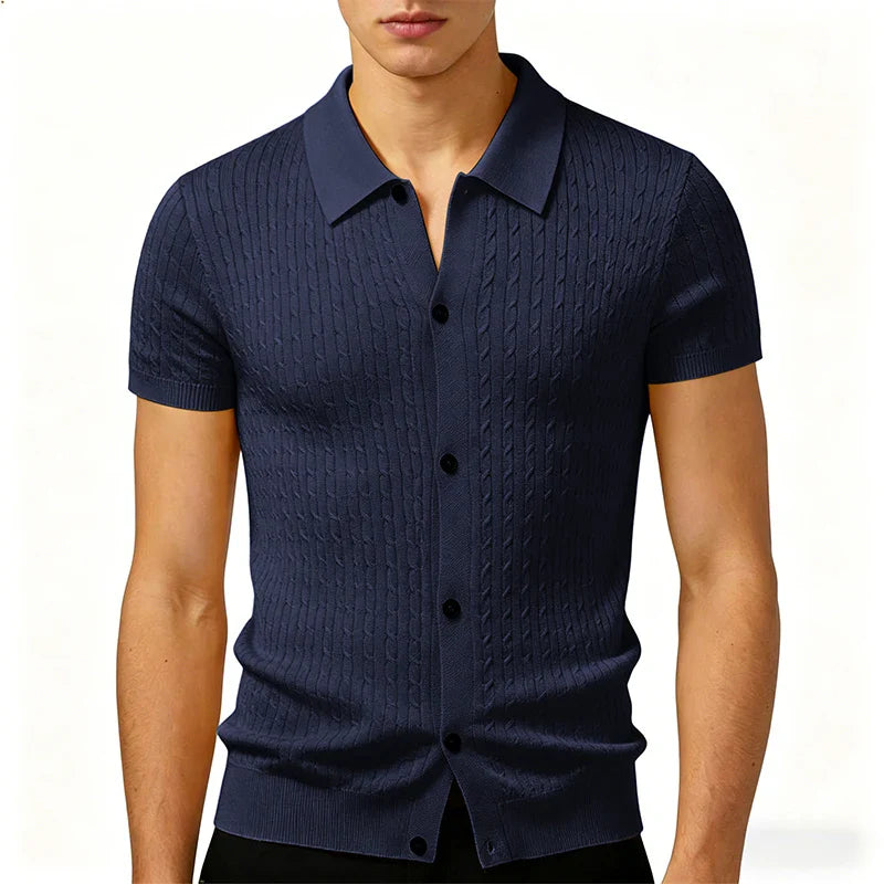 Men's Lightweight Knit Cardigan | Stylish Slim Fit Summer Essential