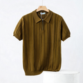 Men's Lightweight Knit Polo Shirt | Classic England-Inspired Summer Style
