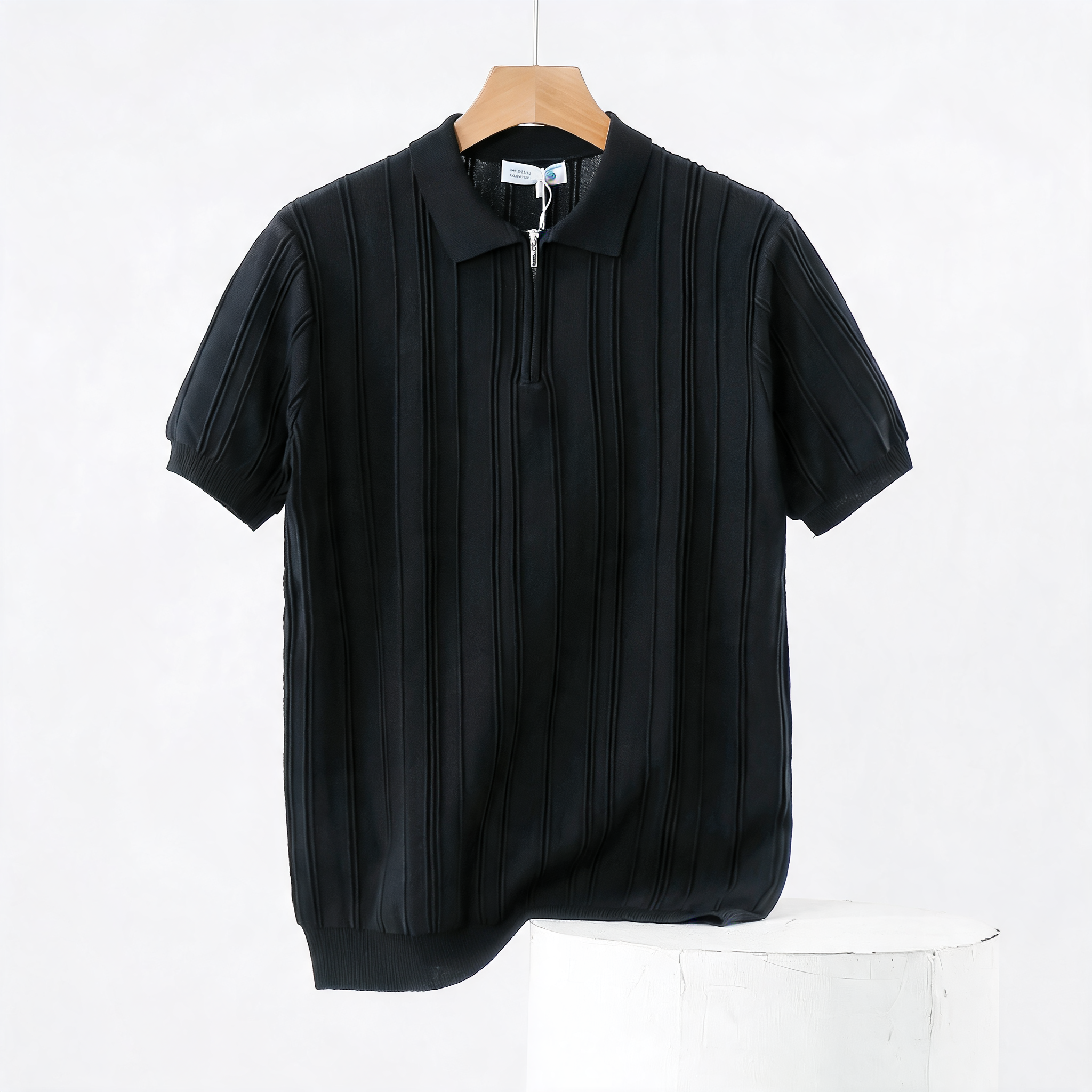 Men's Lightweight Knit Polo Shirt | Classic England-Inspired Summer Style