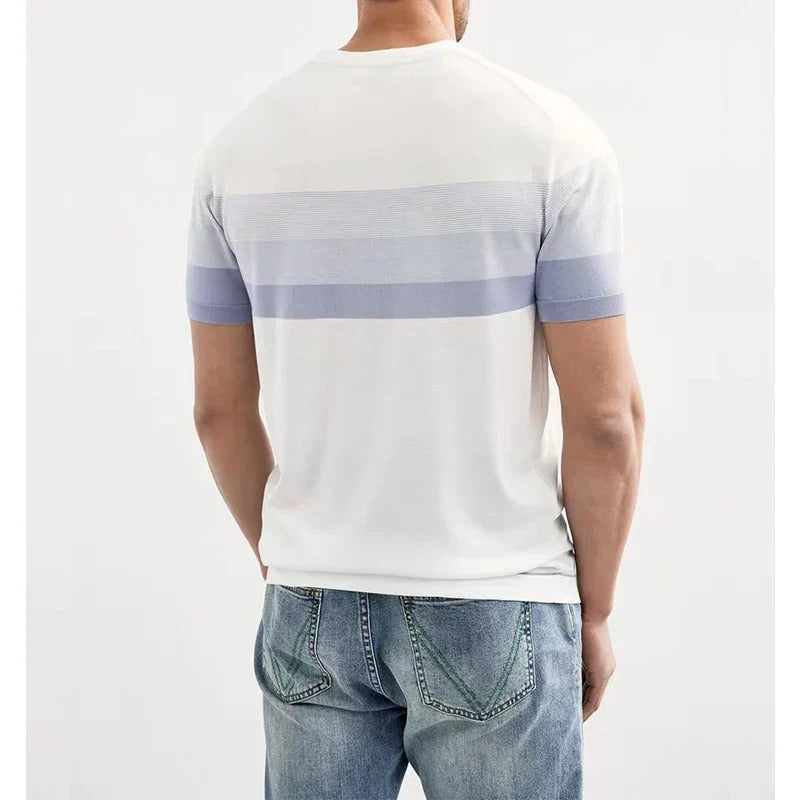 Men's Lightweight Striped T-Shirt | Effortless Everyday Comfort Fit