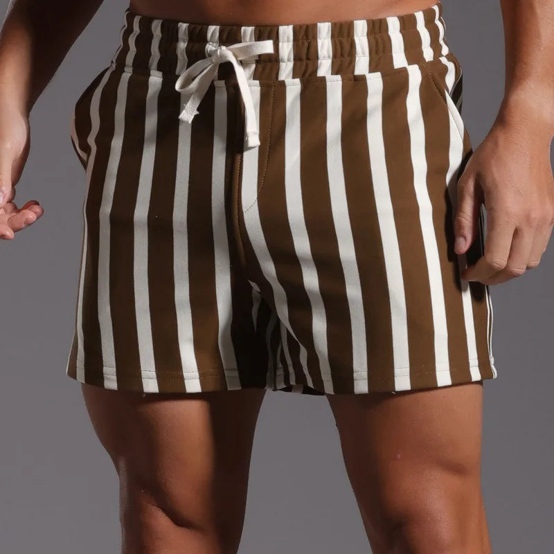 Men's Lightweight Wide Stripe Casual Shorts | Trend-Forward Summer Essential