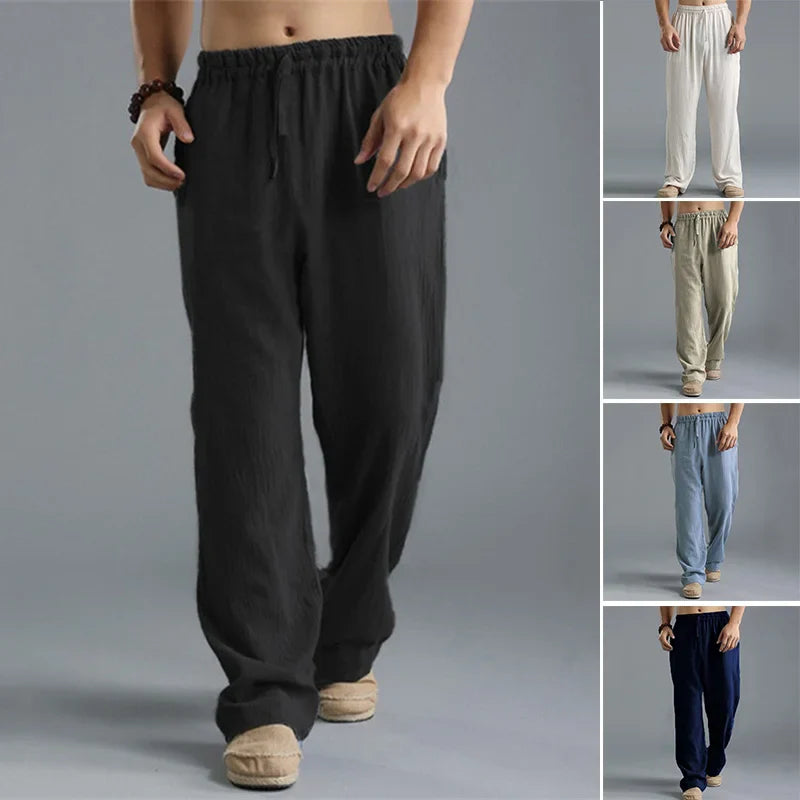 Men's Linen Casual Pants | Breathable Summer Comfort Fit