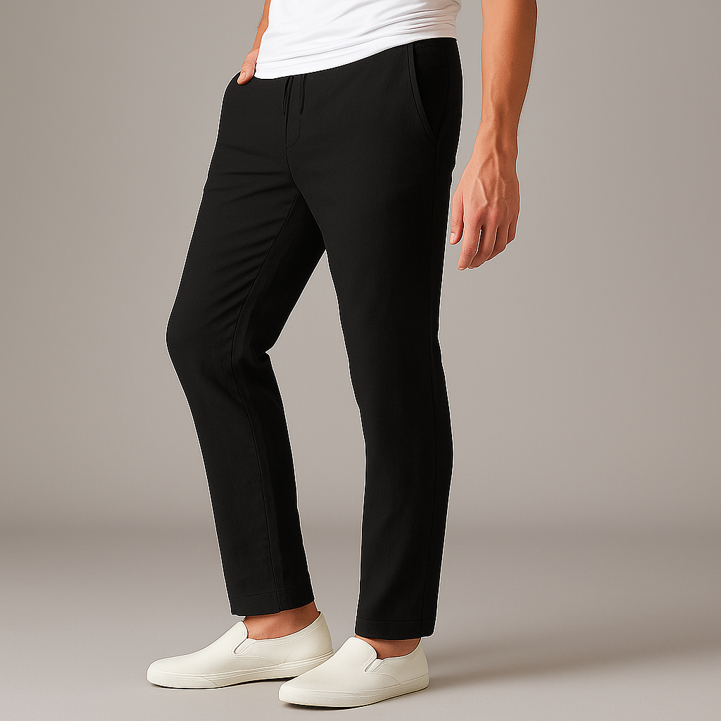 Men's Linen Casual Trousers | Lightweight Breathable Comfort Fit