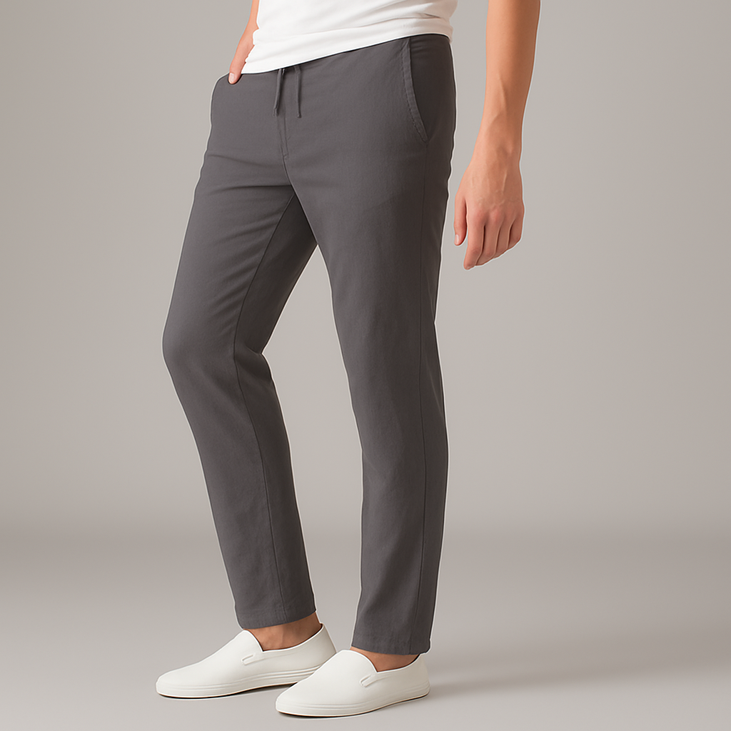 Men's Linen Casual Trousers | Lightweight Breathable Comfort Fit