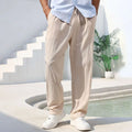 Men's Linen Pants | Lightweight Breathable Comfort Fit | Perfect for Casual Outings