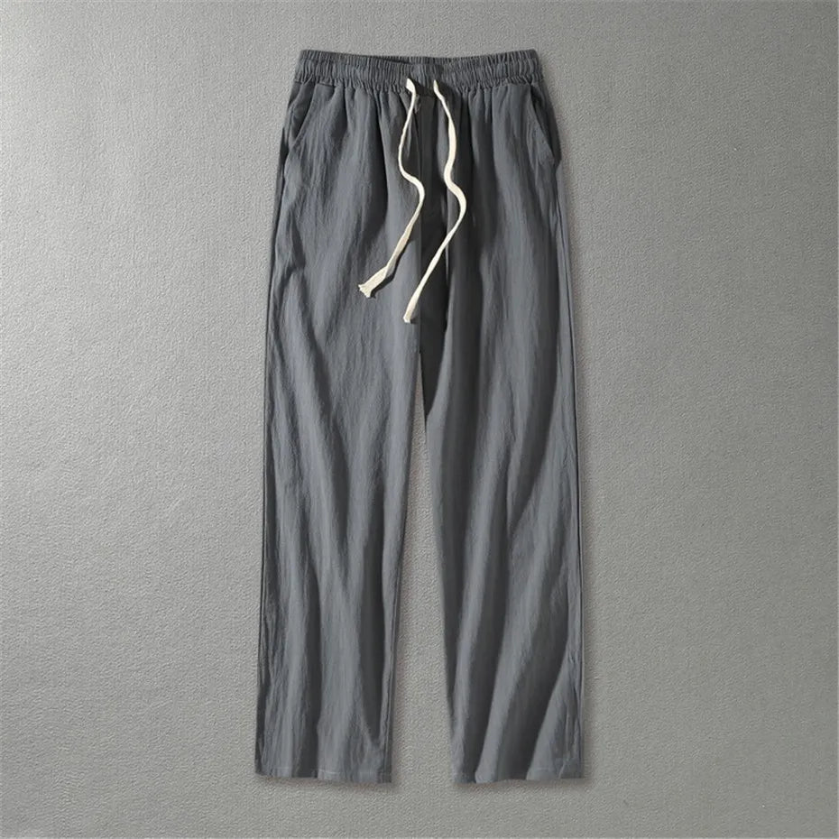 Men's Linen Trousers | Lightweight Breathable Summer Essential