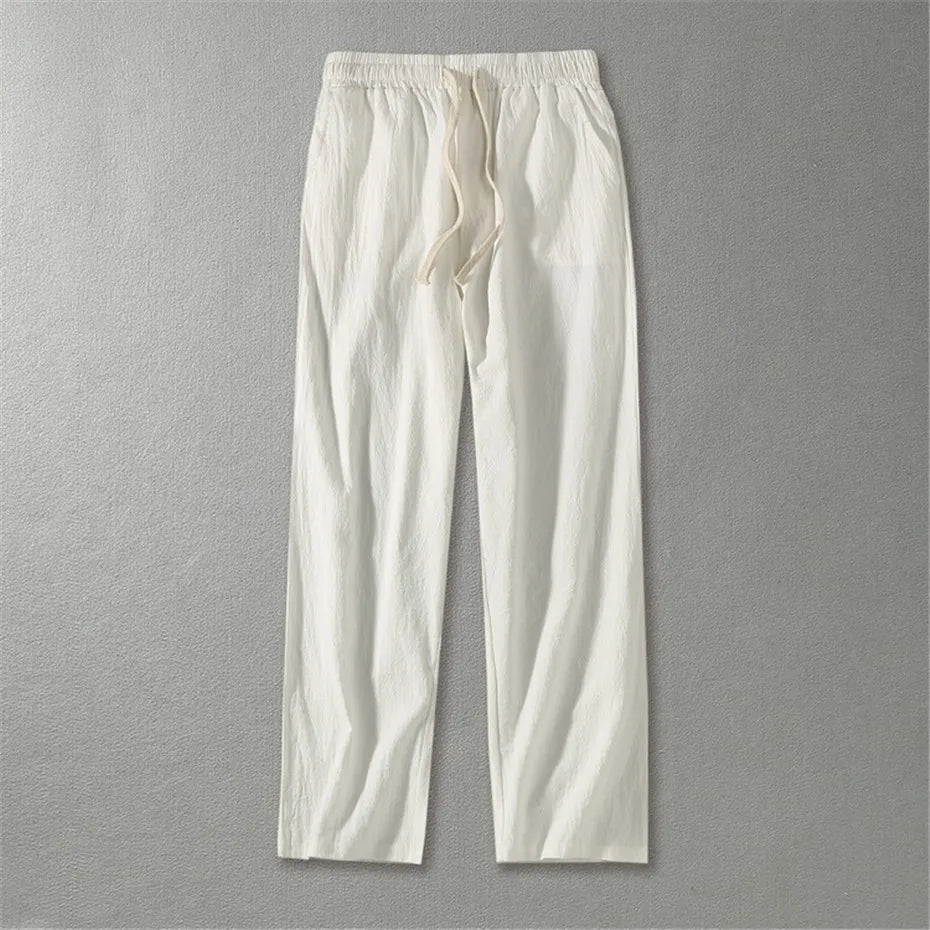 Men's Linen Trousers | Lightweight Breathable Summer Essential