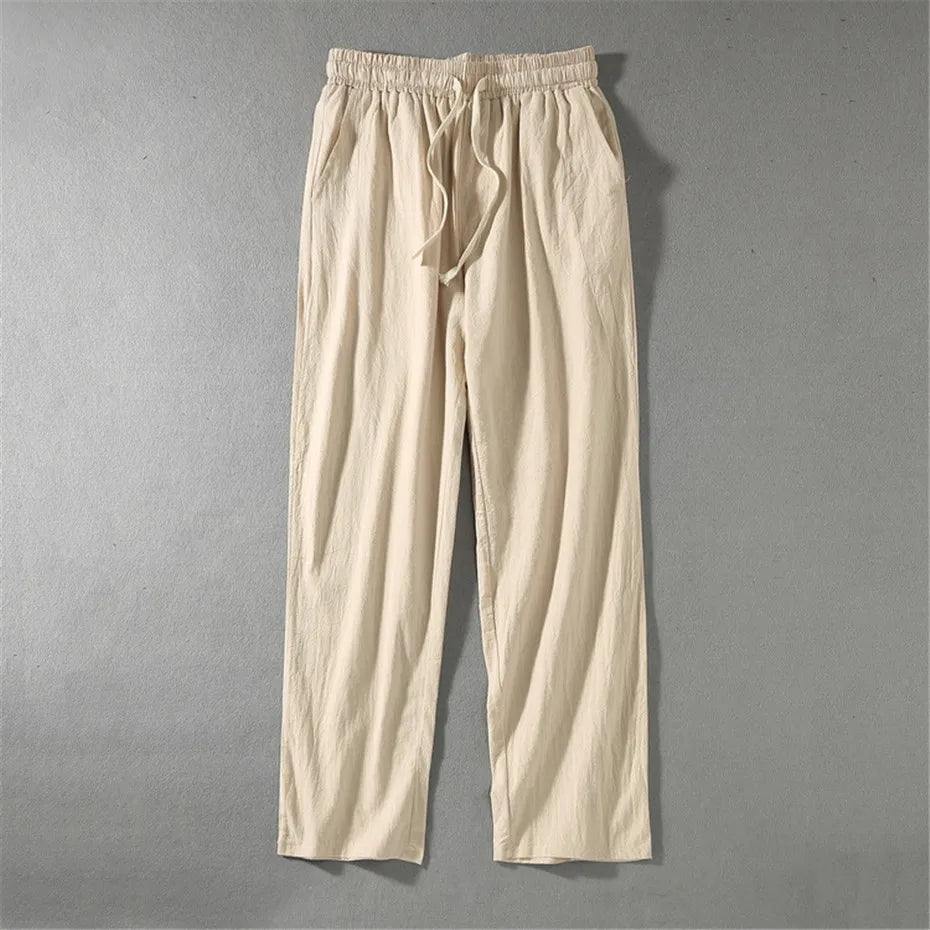 Men's Linen Trousers | Lightweight Breathable Summer Essential