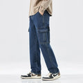 Men's Loose Straight Leg Denim Jeans | Trendy Casual Fashion Pants