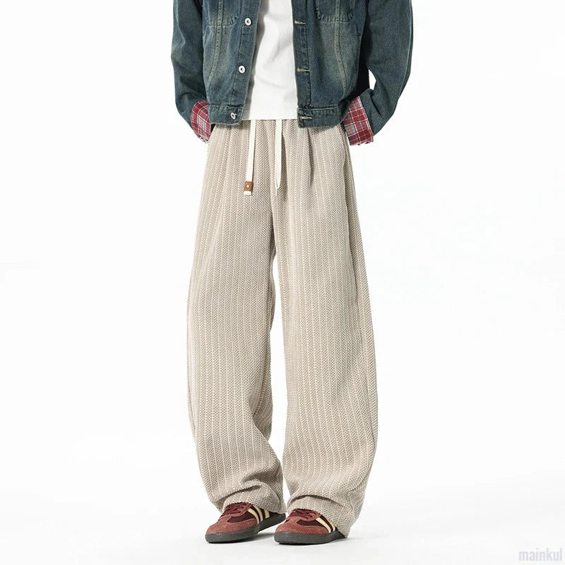 Men's Plus Size Corduroy Pants | Vintage Wide Leg Comfort Fit | Trendy Casual Style