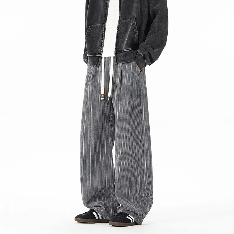 Men's Plus Size Corduroy Pants | Vintage Wide Leg Comfort Fit | Trendy Casual Style