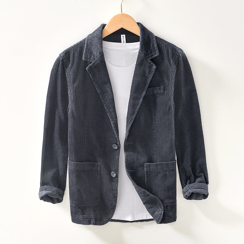 Men's Premium Corduroy Blazer Jacket | Timeless Relaxed Fit Design | Classic Smart-Casual Layering