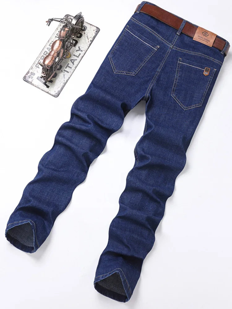 Men's Premium Cotton Denim Jeans | Timeless Structured Comfort Fit