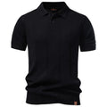 Men's Silk Stripe Polo Shirt | Breathable Casual Summer Top