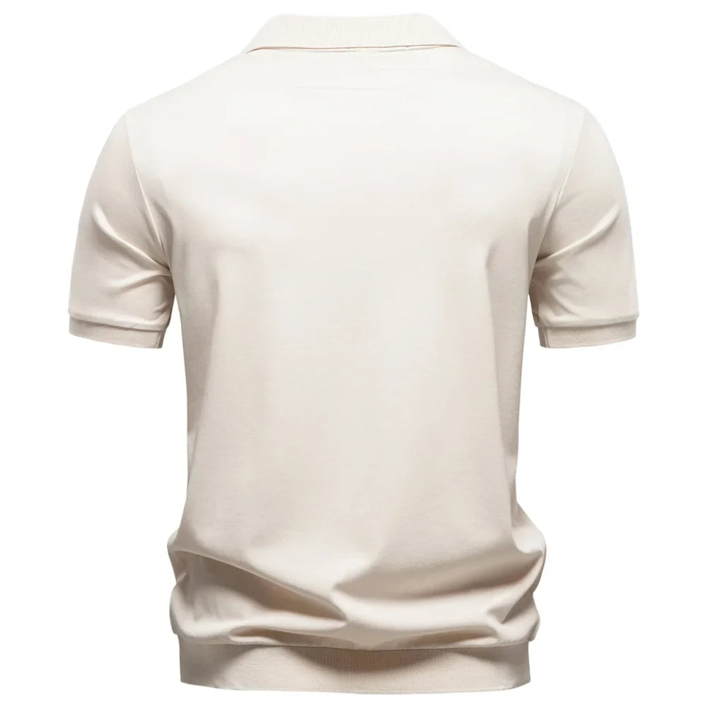 Men's Silky Polo Shirt | Breathable Soft Comfort Design