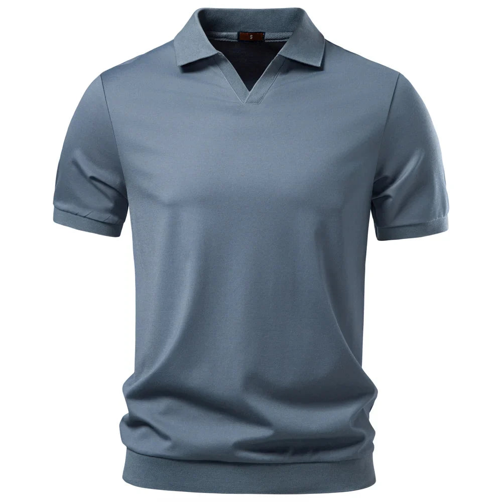 Men's Silky Polo Shirt | Breathable Soft Comfort Design