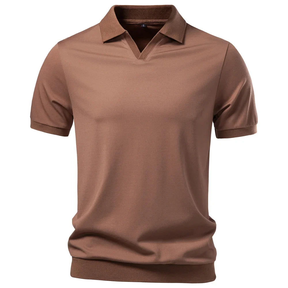 Men's Silky Polo Shirt | Breathable Soft Comfort Design