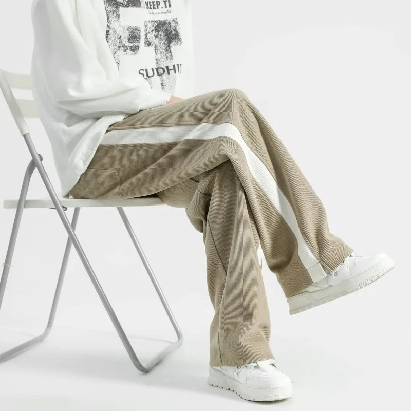 Men's Soft Fabric Wide-Leg Sweatpants | Effortless Comfort Lounge Fit