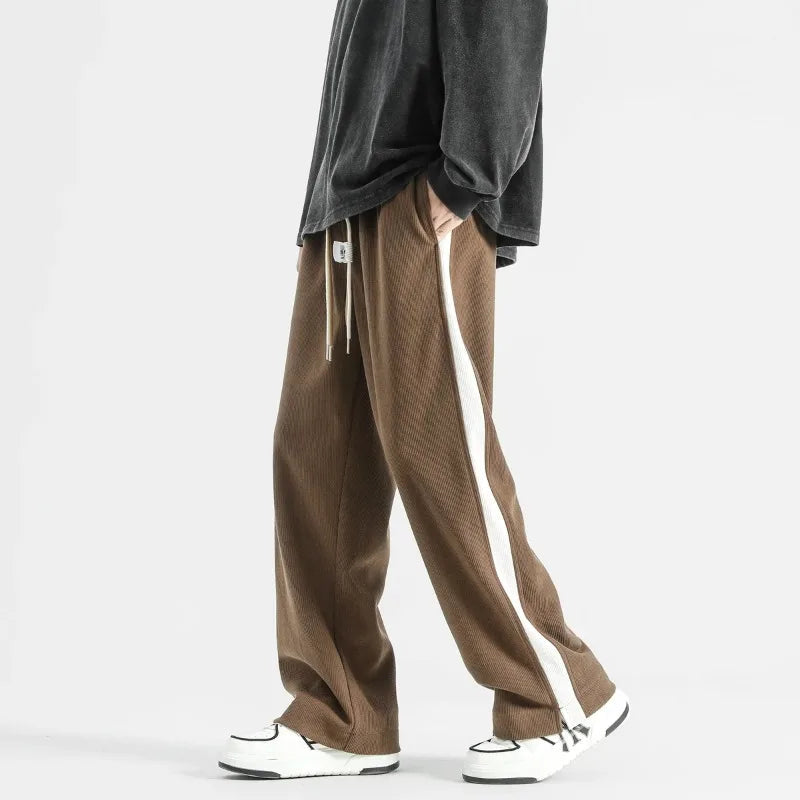 Men's Soft Fabric Wide-Leg Sweatpants | Effortless Comfort Lounge Fit