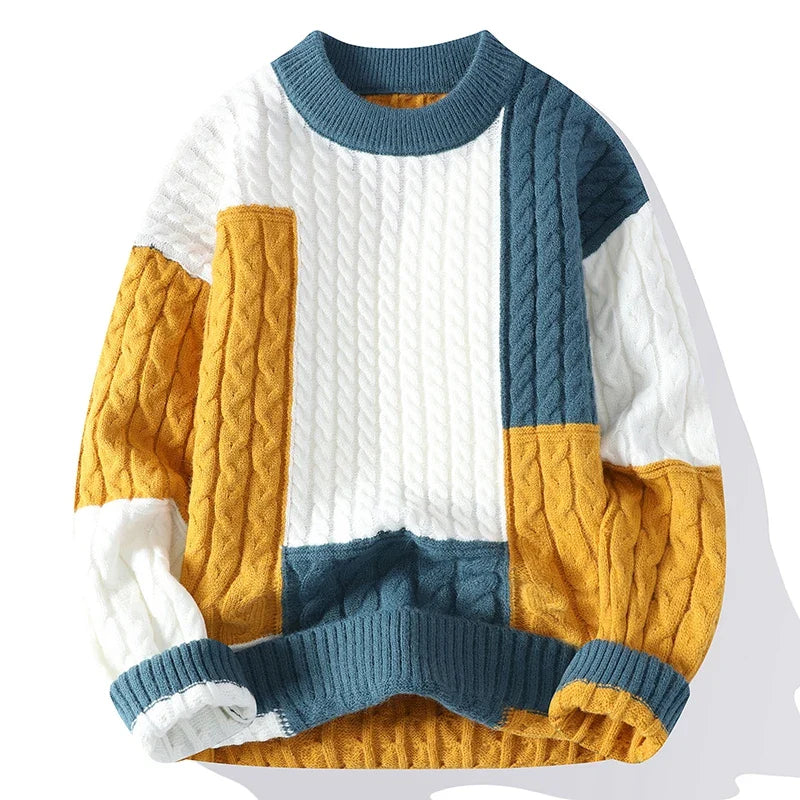 Men's Soft Knit Sweater | Textured Bold Casual Style