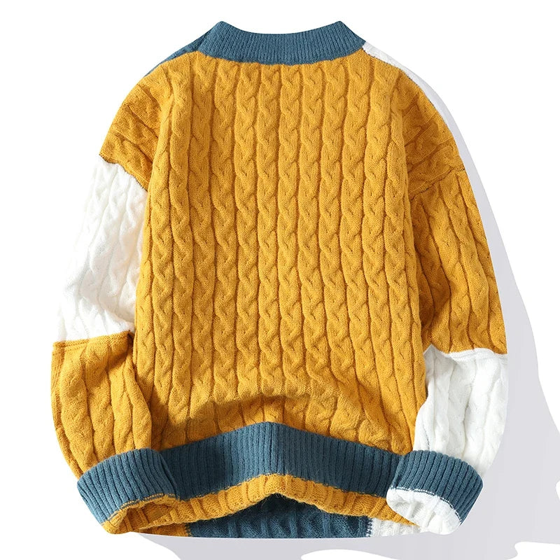 Men's Soft Knit Sweater | Textured Bold Casual Style