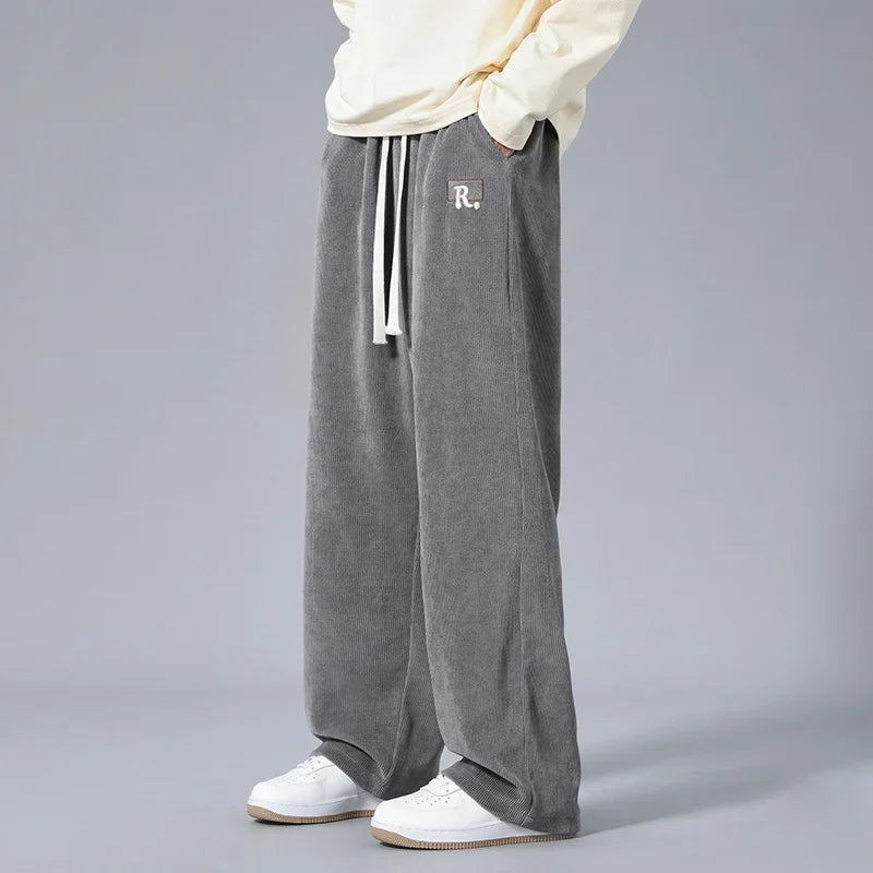 Men's Soft Touch Corduroy Cargo Joggers | Relaxed Everyday Comfort Fit | Modern Utility Style
