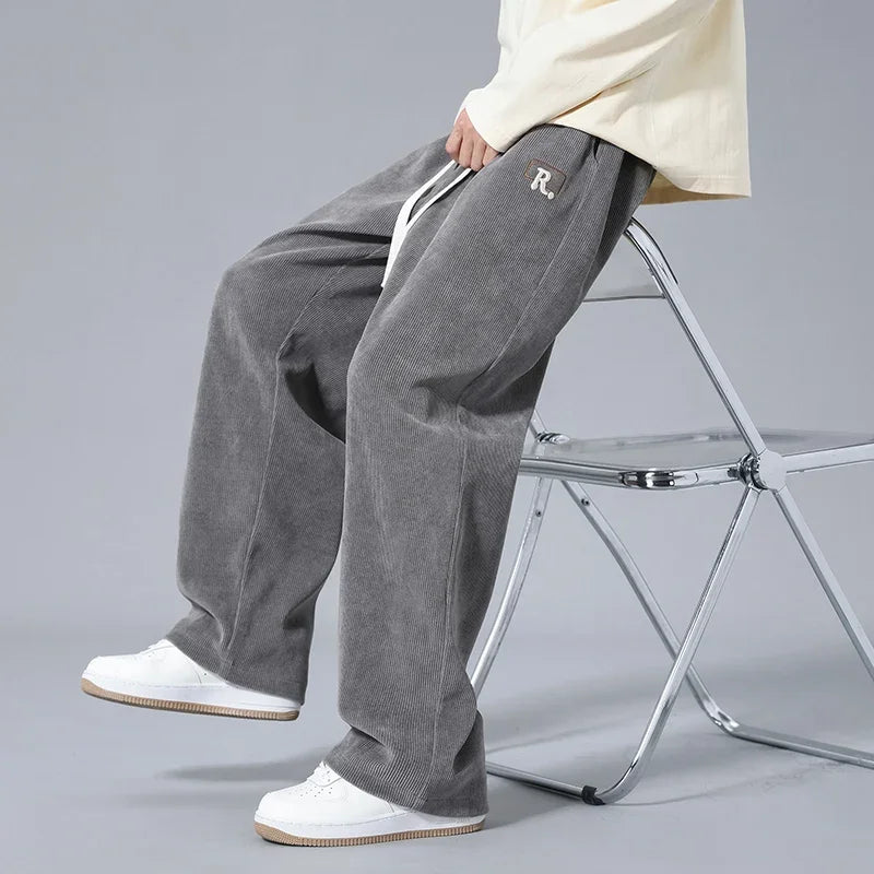Men's Soft Touch Corduroy Cargo Joggers | Relaxed Everyday Comfort Fit | Modern Utility Style
