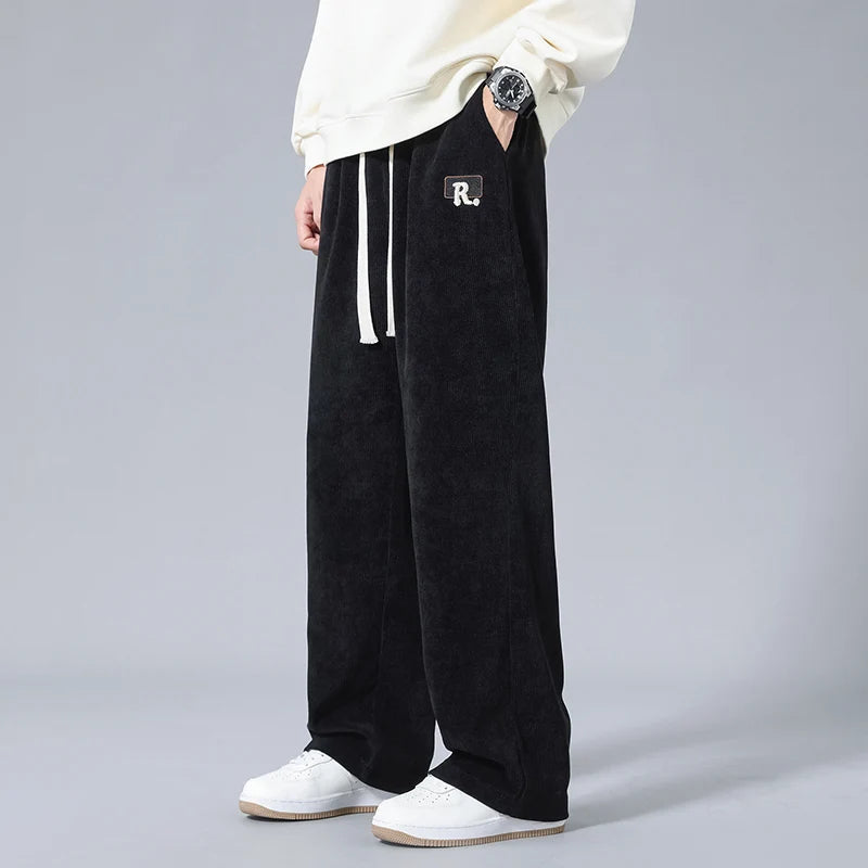 Men's Soft Touch Corduroy Cargo Joggers | Relaxed Everyday Comfort Fit | Modern Utility Style