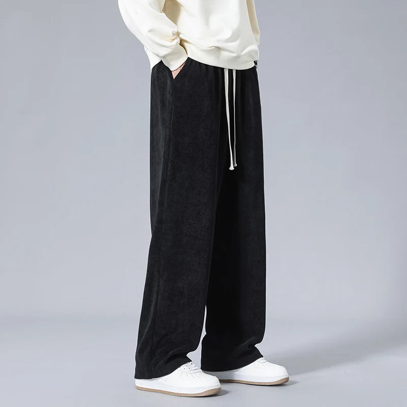 Men's Soft Touch Corduroy Cargo Joggers | Relaxed Everyday Comfort Fit | Modern Utility Style