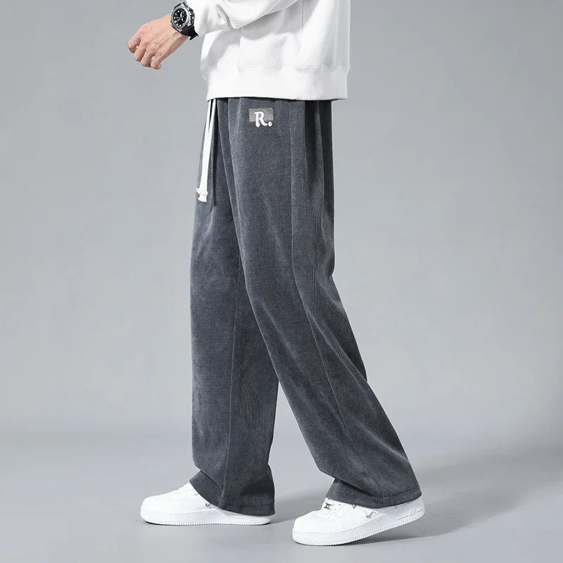 Men's Soft Touch Corduroy Cargo Joggers | Relaxed Everyday Comfort Fit | Modern Utility Style