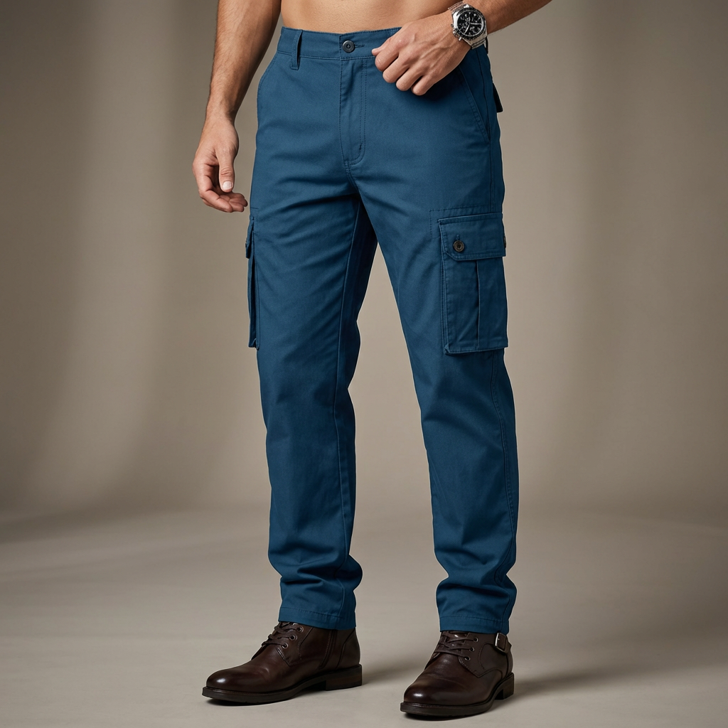 Men's Stretch Fabric Cargo Trousers | Versatile Urban Adventure Fit