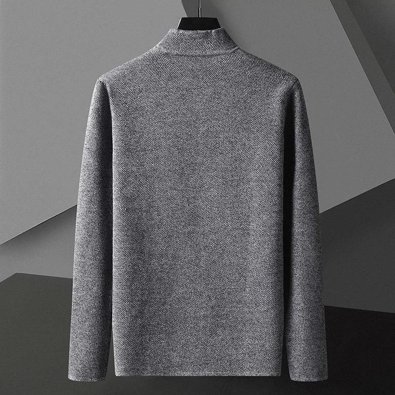 Men's Textured Knit Jacket | Sleek Breathable Urban Essential