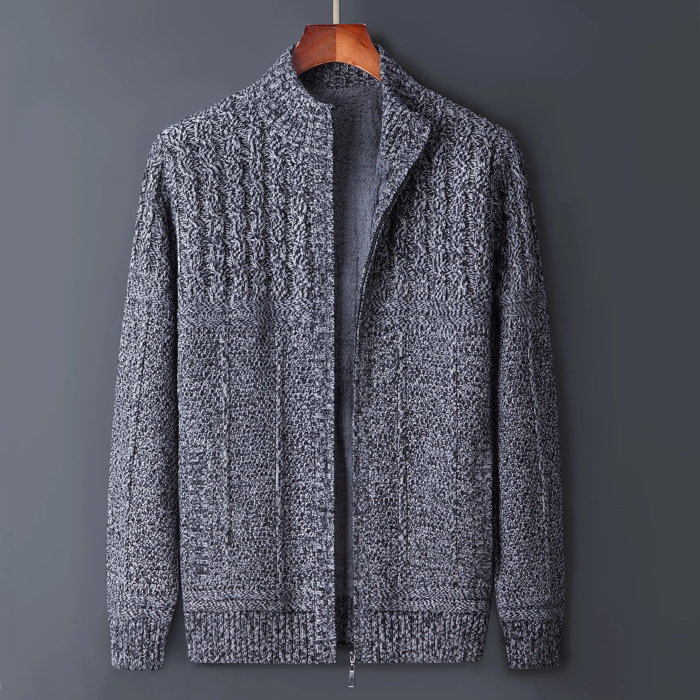 Men's Textured Knit Jacket | Structured Casual Comfort Layer